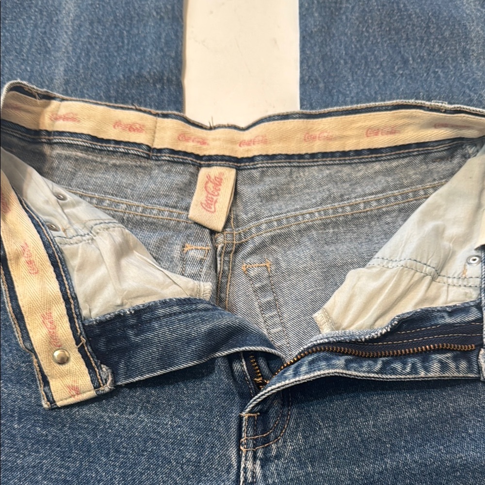 Vintage RARE High Rise Coca Cola Jeans - Picture 8 of 16